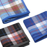Maxbell 3x Cotton Mens Handkerchief Pocket Square Hankies Kerchief Party Birthday