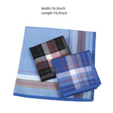 Maxbell 3x Cotton Mens Handkerchief Pocket Square Hankies Kerchief Party Birthday
