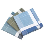 Maxbell 3x Cotton Men's Handkerchiefs Hankies Pocket Square for Birthday Casual
