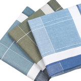 Maxbell 3x Cotton Men's Handkerchiefs Hankies Pocket Square for Birthday Casual