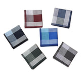 Maxbell 6Pcs Cotton Men's Handkerchiefs Hanky Pocket Square for Weddings Celebration