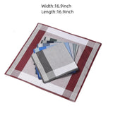 Maxbell 6Pcs Cotton Men's Handkerchiefs Hanky Pocket Square for Weddings Celebration