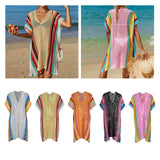Maxbell Swimsuit Cover Up for Women Knitting Vacation Sun Protection Clothing White