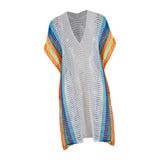 Maxbell Swimsuit Cover Up for Women Knitting Vacation Sun Protection Clothing White