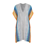 Maxbell Swimsuit Cover Up for Women Knitting Vacation Sun Protection Clothing White