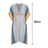Maxbell Swimsuit Cover Up for Women Knitting Vacation Sun Protection Clothing White