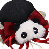 Maxbell 2x Chinese Style Hair Clips Panda Barrette Hanfu Qipao Tassel Snap Hairpins Red