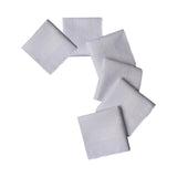 Maxbell 6x Pure White Handkerchiefs Solid Color Cotton Hankies Crafts for Birthday