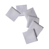 Maxbell 6x Pure White Handkerchiefs Solid Color Cotton Hankies Crafts for Birthday