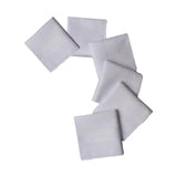 Maxbell 6x Pure White Handkerchiefs Solid Color Cotton Hankies Crafts for Birthday