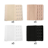 Maxbell 5x Bra Extender Strap Comfortable 5 Hooks Extender Bra Band for Women Lady Free Size White