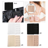 Maxbell 5x Bra Extender Strap Comfortable 5 Hooks Extender Bra Band for Women Lady Free Size White