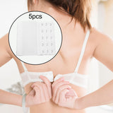 Maxbell 5x Bra Extender Strap Comfortable 5 Hooks Extender Bra Band for Women Lady Free Size White