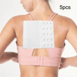 Maxbell 5x Bra Extender Strap Comfortable 5 Hooks Extender Bra Band for Women Lady Free Size White