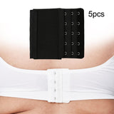 Maxbell 5x Bra Extender Strap Comfortable 5 Hooks Extender Bra Band for Women Lady Free Size Black