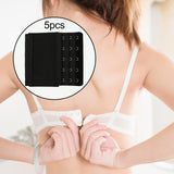 Maxbell 5x Bra Extender Strap Comfortable 5 Hooks Extender Bra Band for Women Lady Free Size Black