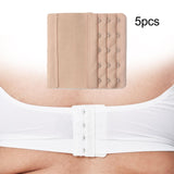 Maxbell 5x Bra Extender Strap Comfortable 5 Hooks Extender Bra Band for Women Lady Free Size Dark Skinned