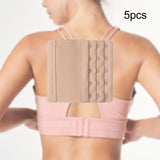 Maxbell 5x Bra Extender Strap Comfortable 5 Hooks Extender Bra Band for Women Lady Free Size Dark Skinned