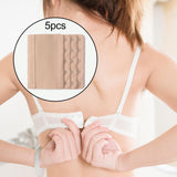Maxbell 5x Bra Extender Strap Comfortable 5 Hooks Extender Bra Band for Women Lady Free Size Dark Skinned