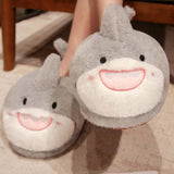 Maxbell Women Plush Slippers Floor Slippers Birthday Living Room Outdoor shark