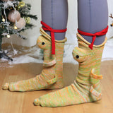 Maxbell Knitted Socks Funny Casual Floor Socks Comfortable Winter Warm Ankle Socks Chameleon
