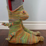Maxbell Knitted Socks Funny Casual Floor Socks Comfortable Winter Warm Ankle Socks Chameleon