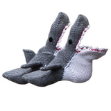 Maxbell Knitted Socks Funny Casual Floor Socks Comfortable Winter Warm Ankle Socks Shark