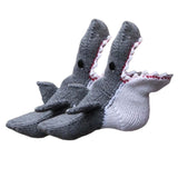 Maxbell Knitted Socks Funny Casual Floor Socks Comfortable Winter Warm Ankle Socks Shark