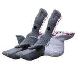 Maxbell Knitted Socks Funny Casual Floor Socks Comfortable Winter Warm Ankle Socks Shark