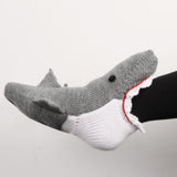 Maxbell Knitted Socks Funny Casual Floor Socks Comfortable Winter Warm Ankle Socks Shark