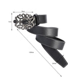 Maxbell 120cm Western Belt with Buckle Strap Cowboy for Friends Boyfriend Husband