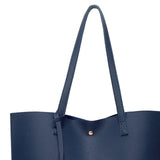 Maxbell Women PU Leather Tote Purse Set Top Handle Shoulder Hobo Bag for Girls Blue