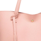 Maxbell Women PU Leather Tote Purse Set Top Handle Shoulder Hobo Bag for Girls Pink