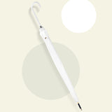Maxbell Long Handle Umbrella Rain Umbrellas Travel Umbrella Lightweight for Climbing White