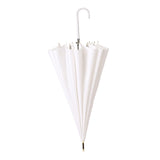 Maxbell Long Handle Umbrella Rain Umbrellas Travel Umbrella Lightweight for Climbing White