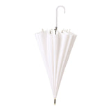 Maxbell Long Handle Umbrella Rain Umbrellas Travel Umbrella Lightweight for Climbing White