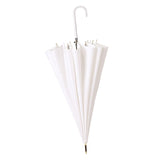 Maxbell Long Handle Umbrella Rain Umbrellas Travel Umbrella Lightweight for Climbing White