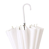 Maxbell Long Handle Umbrella Rain Umbrellas Travel Umbrella Lightweight for Climbing White