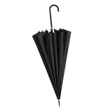 Maxbell Long Handle Umbrella Rain Umbrellas Travel Umbrella Lightweight for Climbing Black