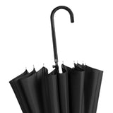 Maxbell Long Handle Umbrella Rain Umbrellas Travel Umbrella Lightweight for Climbing Black