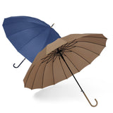 Maxbell Long Handle Umbrella Rain Umbrellas Travel Umbrella Lightweight for Climbing Champagne Yellow