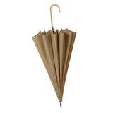 Maxbell Long Handle Umbrella Rain Umbrellas Travel Umbrella Lightweight for Climbing Champagne Yellow