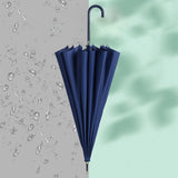 Maxbell Long Handle Umbrella Rain Umbrellas Travel Umbrella Lightweight for Climbing Blue