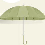 Maxbell Long Handle Umbrella Rain Umbrellas Travel Umbrella Lightweight for Climbing Green