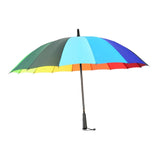 Maxbell Long Handle Umbrella Rain Umbrellas Travel Umbrella Lightweight for Climbing Colorful