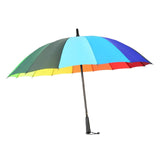 Maxbell Long Handle Umbrella Rain Umbrellas Travel Umbrella Lightweight for Climbing Colorful