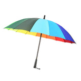 Maxbell Long Handle Umbrella Rain Umbrellas Travel Umbrella Lightweight for Climbing Colorful