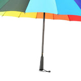 Maxbell Long Handle Umbrella Rain Umbrellas Travel Umbrella Lightweight for Climbing Colorful