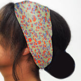 Maxbell Women Leopard Headbands Girls Sweat Bands Hairband for Sleeping Yoga Makeup green