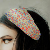 Maxbell Women Leopard Headbands Girls Sweat Bands Hairband for Sleeping Yoga Makeup green